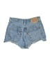 Levi's 100% Cotton Hearts Blue Denim Shorts Size 26 waist - photo 2