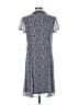 MSK Print Blue Casual Dress Size 10 - photo 2