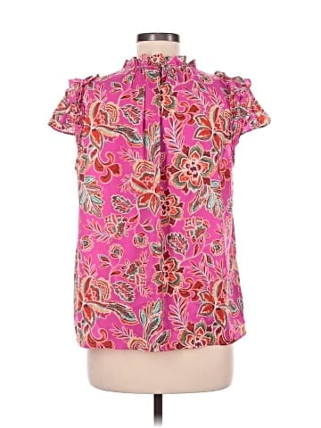 Rose + Olive Short Sleeve Blouse (view 2)