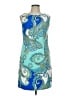 Alyx Paisley Blue Cocktail Dress Size 10 - photo 1