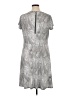 MICHAEL Michael Kors Chevron-herringbone Silver Casual Dress Size XL - photo 2
