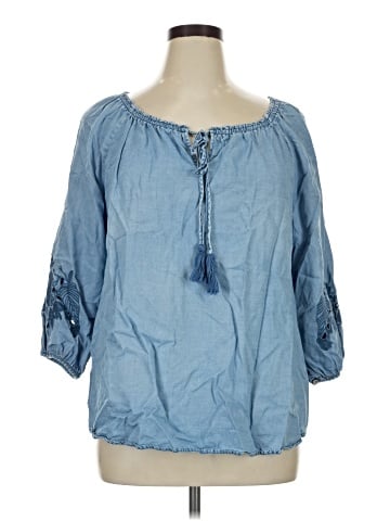 New Directions 3/4 Sleeve Blouse (view 1)