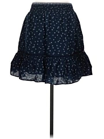 Madewell Smock-Waist Ruffle Mini Skirt in Bandana Flower (view 2)