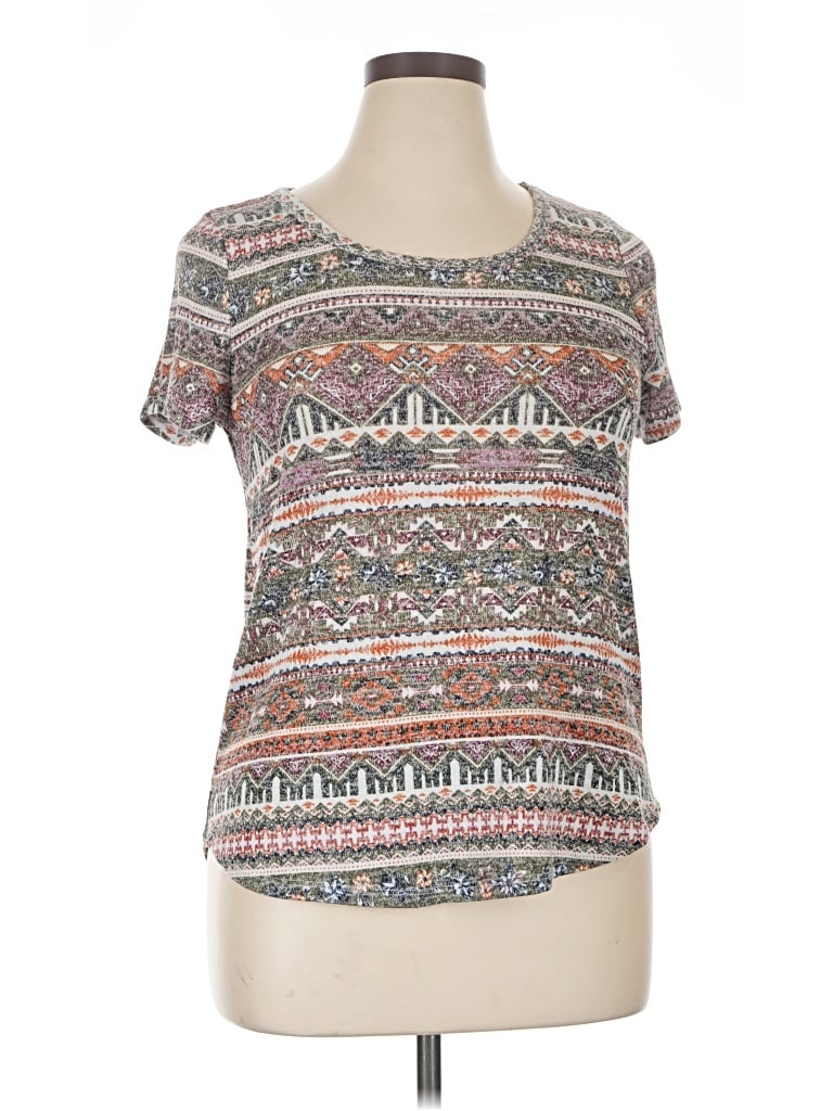 Pre-owned Absolutely Famous Short Sleeve T-shirt In Gray