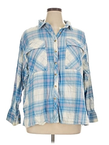 Arizona Jean Company 3/4 Sleeve Button-Down Shirt (view 1)