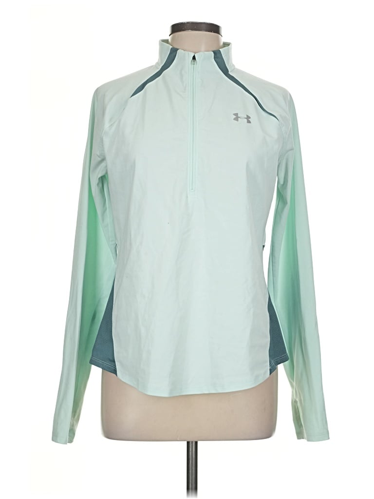 Pre-owned Under Armour Track Jacket In Teal