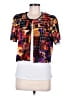 K Petite Collection Graphic Orange Short Sleeve Top Size 8 (petite) - photo 1