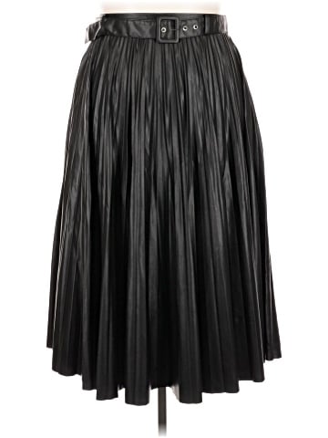 Zara Faux Leather Skirt (view 1)