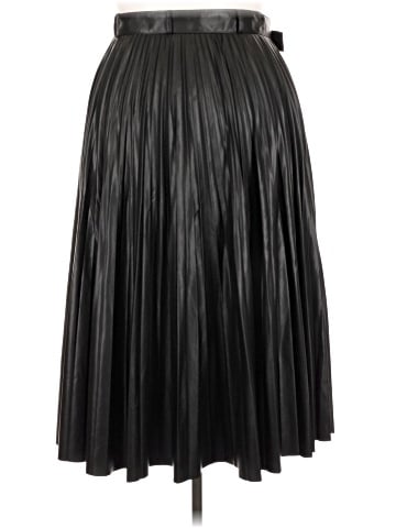 Zara Faux Leather Skirt (view 2)