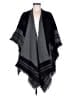 Woolrich 100% Acrylic Black Poncho One size - photo 1
