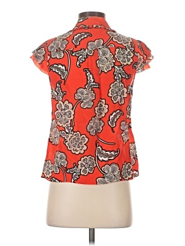 Alice + Olivia Short Sleeve Silk Top (view 2)