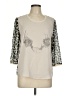 Maison Scotch 100% Polyester Ivory 3/4 Sleeve Top Size Lg (3) - photo 1