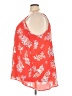 Torrid 100% Polyester Floral Orange Red Sleeveless Blouse Size 5X Plus (5) - photo 5