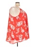 Torrid 100% Polyester Floral Orange Red Sleeveless Blouse Size 5X Plus (5) - photo 4