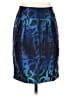 MICHAEL Michael Kors 100% Polyester Graphic Blue Formal Skirt Size 2 - photo 1