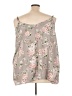 Torrid 100% Polyester Floral Gray Sleeveless Blouse Size 4X Plus (4) - photo 2
