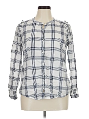 J.Crew Factory Store Long Sleeve Button-Down Shirt (view 1)