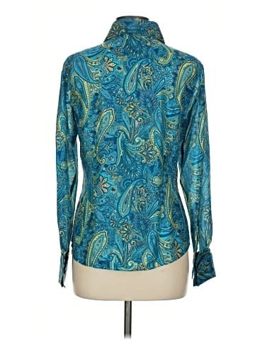 INC International Concepts Long Sleeve Silk Top (view 2)