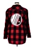 Burnside Plaid Red Long Sleeve Button-Down Shirt Size XL - photo 2