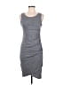 Leith Solid Gray Casual Dress Size M - photo 1