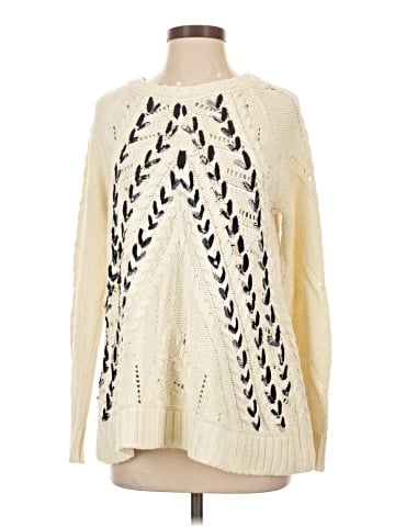 Knitted & Knotted Pullover Sweater (view 1)