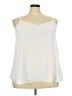 Torrid 100% Polyester Ivory Sleeveless Blouse Size 2X Plus (2) - photo 1