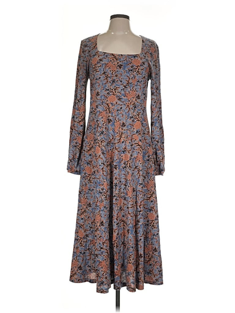 Pre-owned Peruvian Connection Casual Dress In Gray