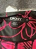 DKNY 100% Polyester Floral Black Pink Blazer Size M - photo 6