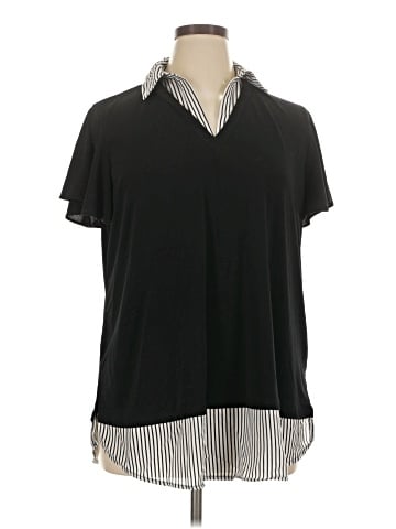 Adrianna Papell Short Sleeve Blouse (view 1)