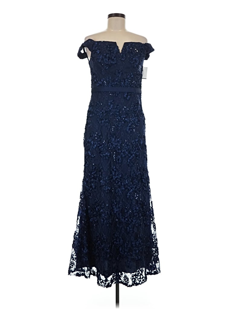 Pre-owned David's Bridal Cocktail Dress In Blue