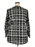 Always Indigo Tweed Black Long Sleeve Blouse Size 2X - photo 2