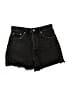 Zara Black Denim Shorts Size 8 - photo 1