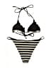 H&M Stripes Gold Two Piece Swimsuit Size 10 - photo 2