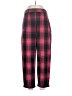 Topshop Plaid Red Casual Pants Size 8 - photo 1