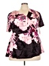 Kiyonna Black Short Sleeve Blouse Size 3X Plus - photo 1