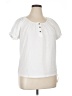Assorted Brands White Short Sleeve Blouse Size XL - photo 1