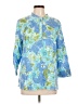 Talbots Blue 3/4 Sleeve Blouse Size L - photo 1