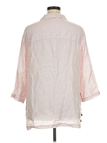 Sigrid Olsen 3/4 Sleeve Button-Down Shirt (view 2)