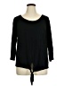 Cha Cha Vente Black 3/4 Sleeve Top Size 1X - photo 1