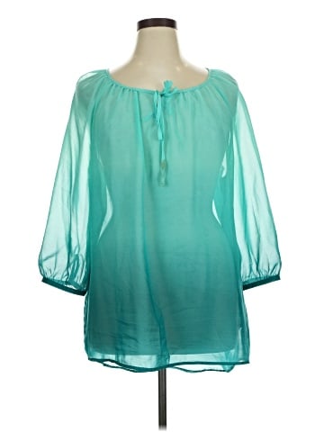 a.n.a. A New Approach 3/4 Sleeve Blouse (view 1)
