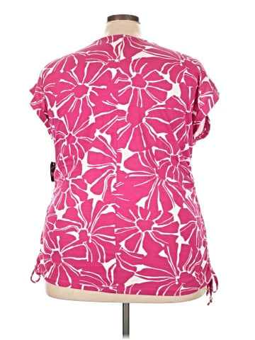 INC International Concepts Short Sleeve Blouse (view 2)