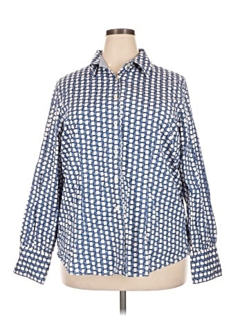 Tommy Hilfiger 3/4 Sleeve Button-Down Shirt (view 1)