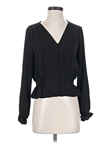 Topshop Long Sleeve Blouse (view 1)