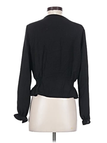 Topshop Long Sleeve Blouse (view 2)