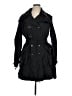 Burberry 100% Polyester Black Trenchcoat Size 14 - photo 1