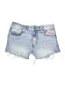 No Boundaries Hearts Blue Denim Shorts Size 00 - photo 1