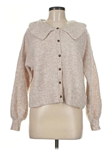 Madewell Pointelle-Collar Cardigan Sweater (view 1)