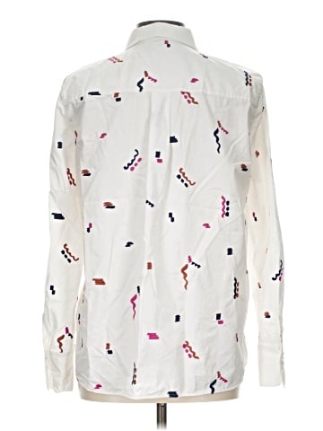 Lafayette 148 New York Long Sleeve Button-Down Shirt (view 2)