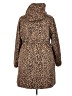 MICHAEL Michael Kors 100% Polyester Animal Print Brown Coat Size XXL - photo 2