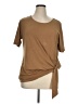Lands' End Solid Brown Short Sleeve Top Size 1X - photo 1
